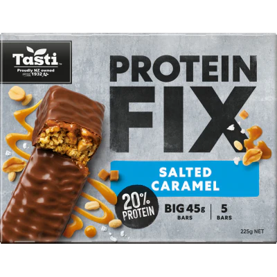 Tasti Protein Fix Salted Caramel Bars 225g