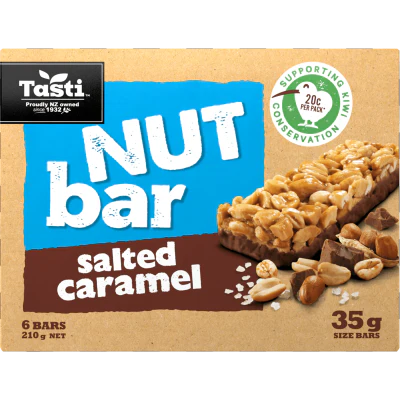 Tasti Salted Caramel Nut Bar 210g