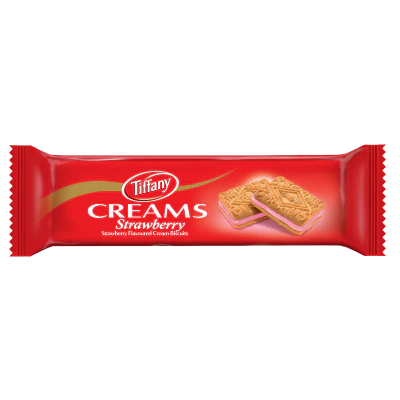 Tiffany Creams Strawberry Flavoured Biscuits 80g