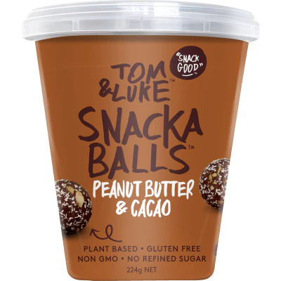 Tom & Luke Peanut Butter & Cacao Snackaballs 224g