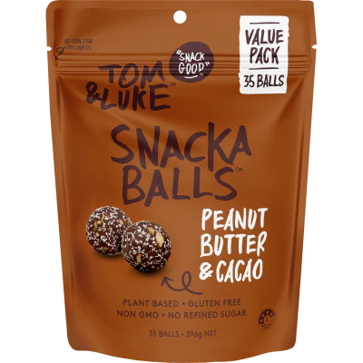 Tom & Luke Peanut Butter & Cacao Snackaballs 396g