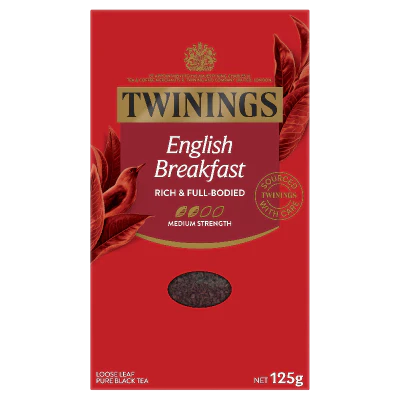 Twinings English Breakfast Loose Leaf Tea 125g