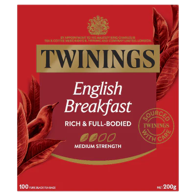 Twinings English Breakfast Tea Bags 100 x 2g