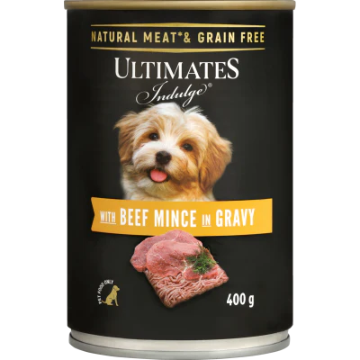 Ultimates Beef Mince in Gravy Dog Food 400g