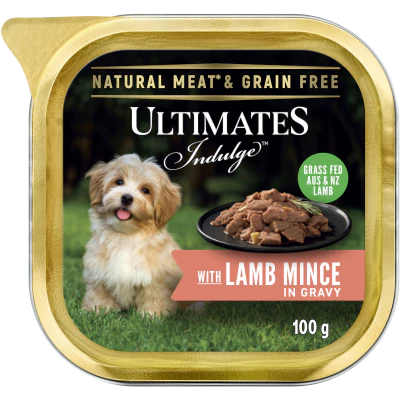 Ultimates Indulge Lamb Mince In Gravy Dog Food 100g