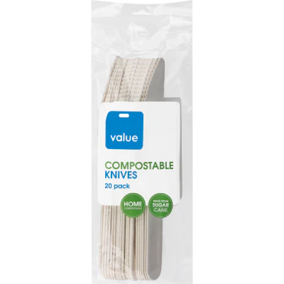Value Compostable Knives 20pk