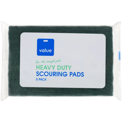 Value Heavy Duty Scouring Pads 5pk