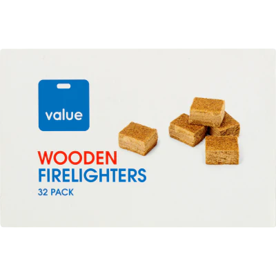Value Wooden Firelighters ea