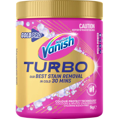 Vanish Napisan Gold Pro Turbo Pink Stain Remover Powder 1kg