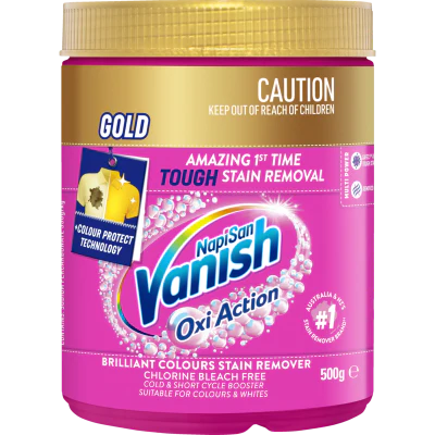 Vanish Napisan Oxi Action Gold Stain Remover Powder 500g