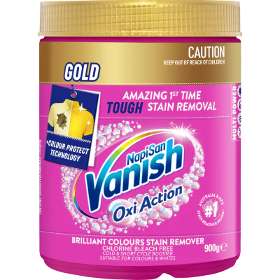 Vanish Napisan Oxi Action Gold Stain Remover Powder 900g
