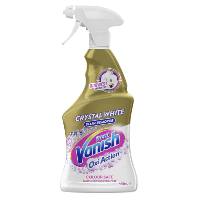 Vanish Preen Stain Remover Gold Crystal White Spray 450ml