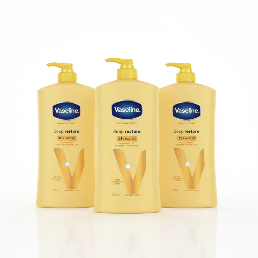 Vaseline Deep Restore Lotion 3 x 750ml