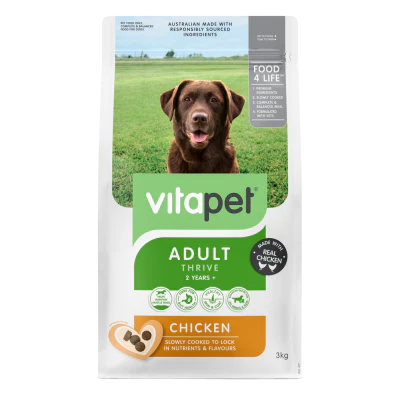 VitaPet Adult Thrive Chicken Dry Dog Food 3kg