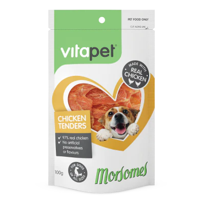 VitaPet Morsomes Chicken Tenders Dog Treats 100g