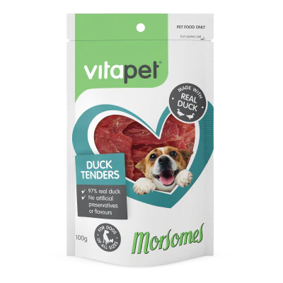 VitaPet Morsomes Duck Tenders Dog Treats 100g