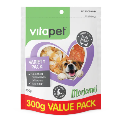 VitaPet Morsomes Variety Pack Dog Treats 300g