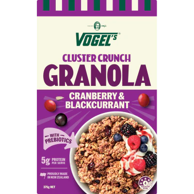 Vogel's Cluster Crunch Cranberry & Blackcurrant Granola 375g