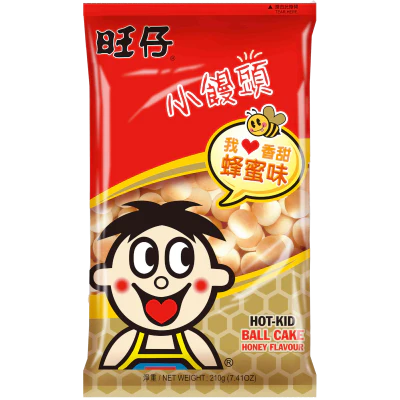 Want Want Honey Flavour Hot Kid Ball Cake 210g