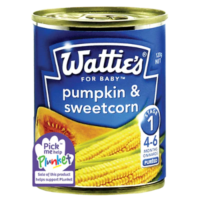Wattie's For Baby Pumpkin & Sweetcorn 4-6 Months+ 120g
