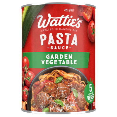 Wattie's Garden Vegetable Pasta Sauce 420g