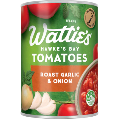 Wattie's Roast Garlic & Onion Tomatoes 400g