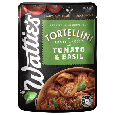 Wattie's Three Cheese Creamy Tomato & Basil Tortellini Pasta Meal 350g