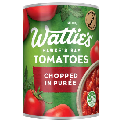 Wattie's Tomatoes Chopped In Puree 400g