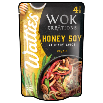 Wattie's Wok Creations Honey Soy Stir-Fry Sauce 210g