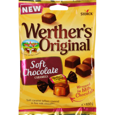 Werther's Original Soft Chocolate Caramels 100g