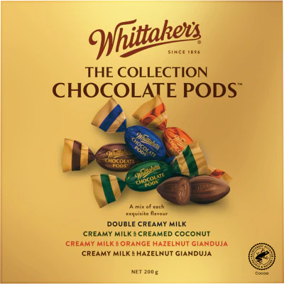 Whittaker's Milk Chocolate Pods Assorted 200g