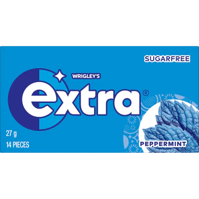 Wrigley's Extra Peppermint Sugar Free Chewing Gum 27g