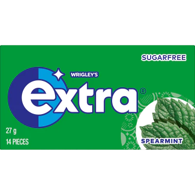 Wrigley's Extra Spearmint Sugar Free Chewing Gum 27g