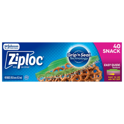 Ziploc Snack Bags 40pk