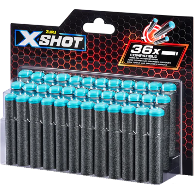Zuru X-Shot 36Pk Refill Darts 1pk